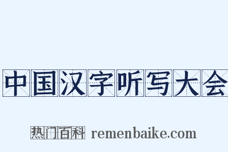 中国汉字听写大会是什么意思的图片